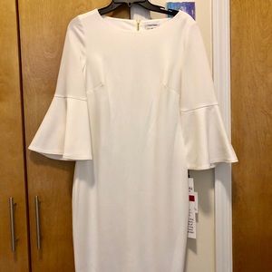 CALVIN KLEIN BELL SLEEVE DRESS